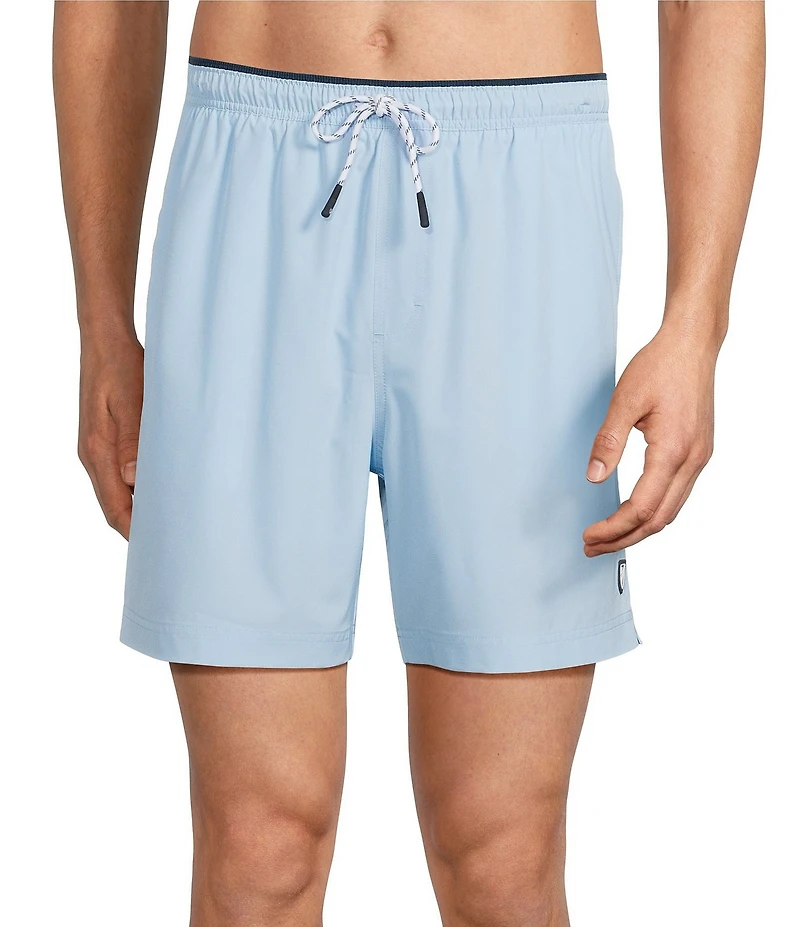 Cremieux Solid 6#double; Inseam Swim Trunks
