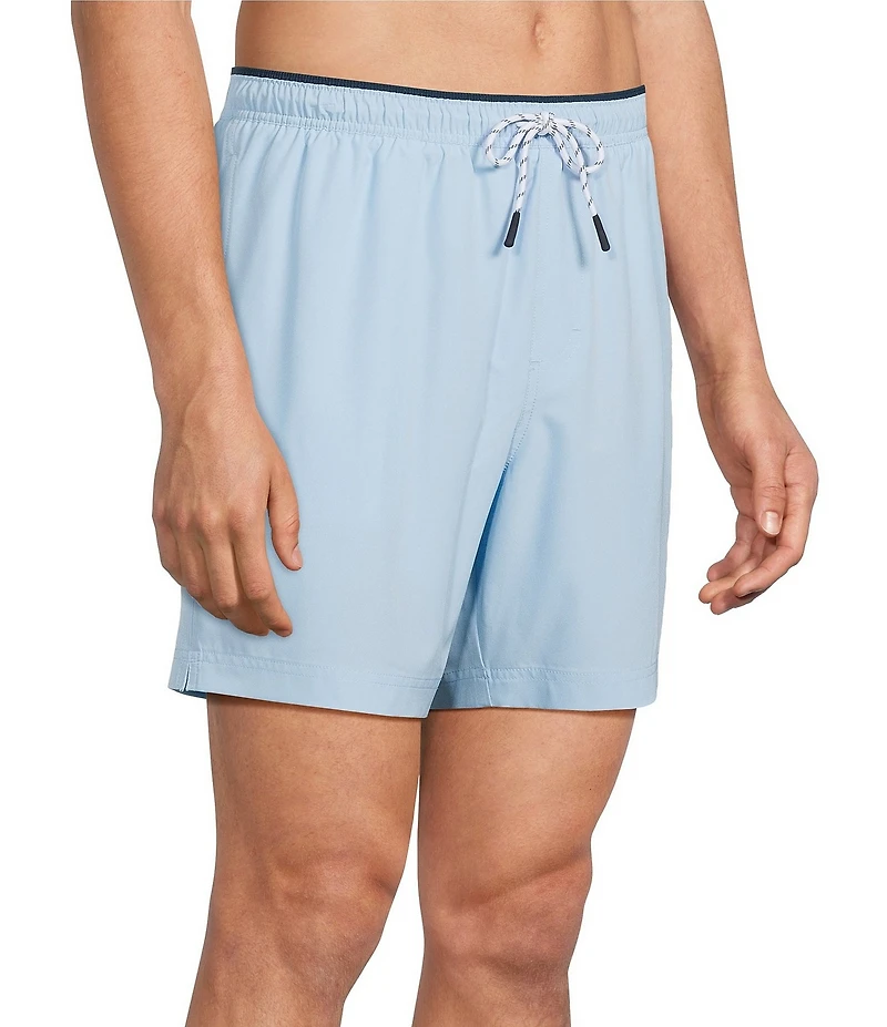 Cremieux Solid 6#double; Inseam Swim Trunks
