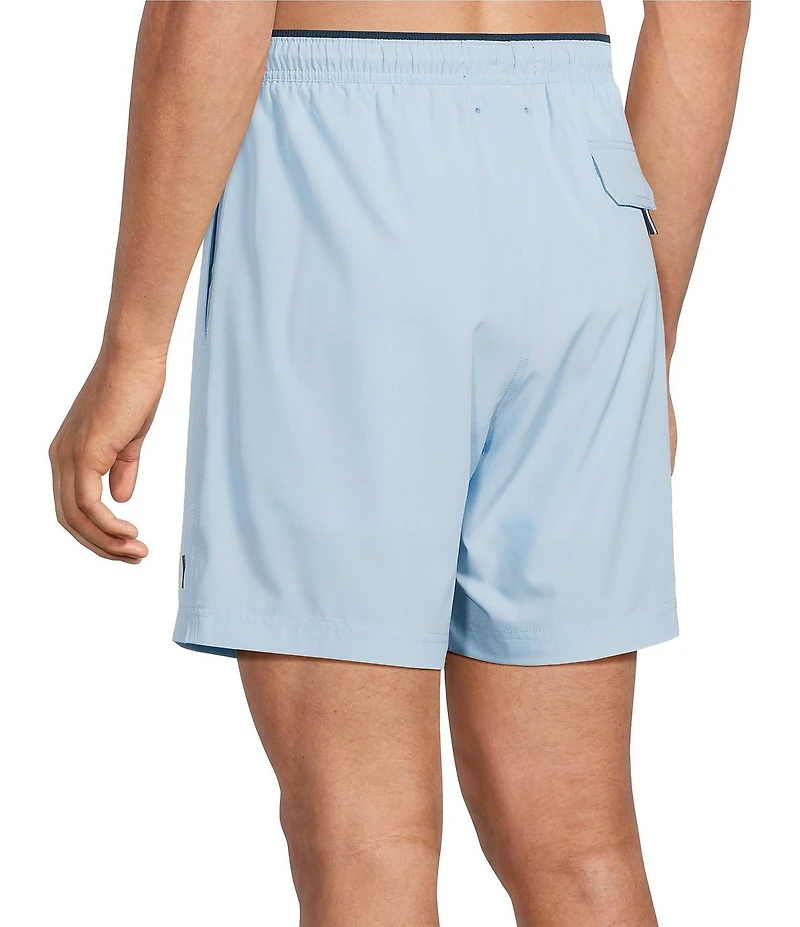 Cremieux Solid 6#double; Inseam Swim Trunks