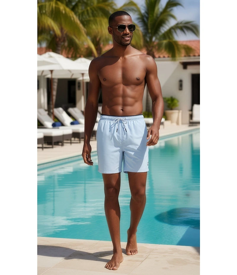 Cremieux Solid 6#double; Inseam Swim Trunks