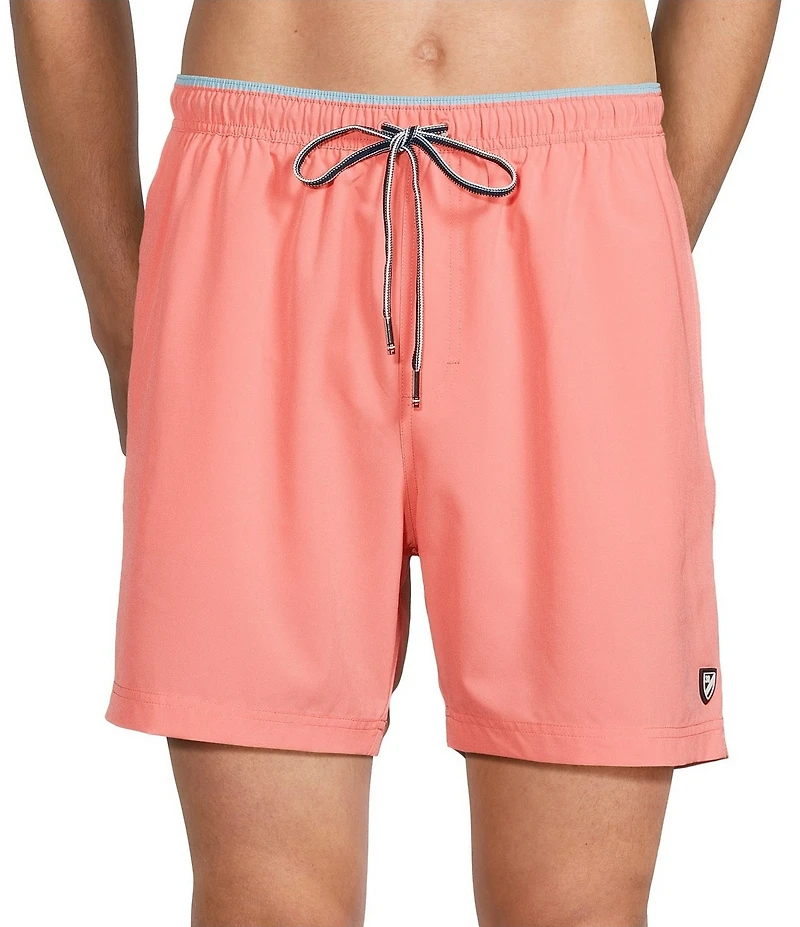 Cremieux Solid 6#double; Inseam Swim Trunks