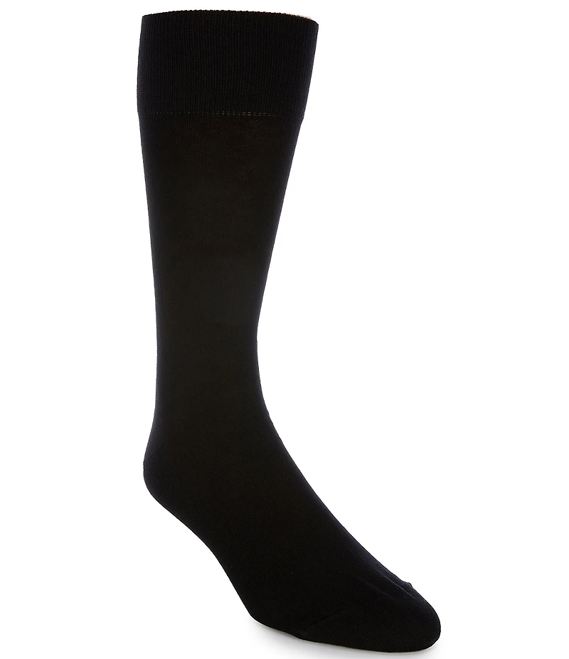 Cremieux Solid Flat Knit Crew Dress Socks