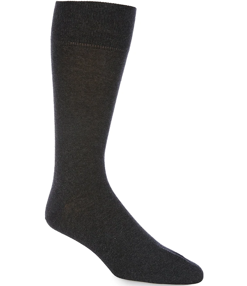 Cremieux Solid Flat Knit Crew Dress Socks