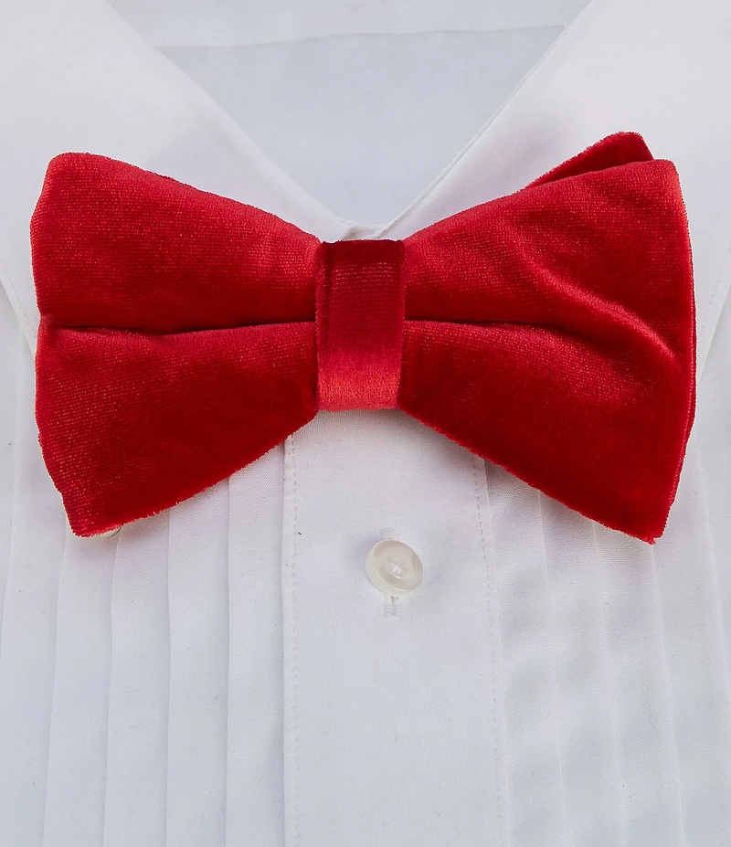 Cremieux Solid Velvet Bow Tie