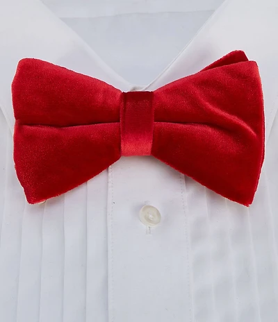 Cremieux Solid Velvet Bow Tie
