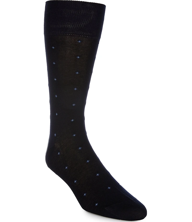 Cremieux Star Pattern Crew Dress Socks