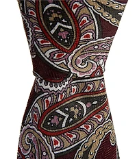 Cremieux Summer Paisley 3 3/8#double; Silk Blend Tie
