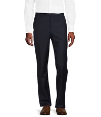 Cremieux Modern Fit Flat Front Sharkskin Pattern Dress Pants