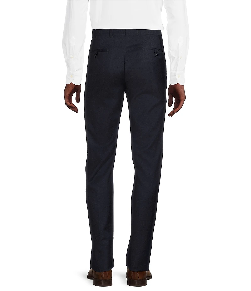 Cremieux Modern Fit Flat Front Sharkskin Pattern Dress Pants