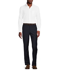 Cremieux Modern Fit Flat Front Sharkskin Pattern Dress Pants