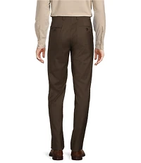 Cremieux Modern Fit Flat Front Sharkskin Pattern Dress Pants