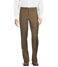 Cremieux Modern Fit Flat Front Sharkskin Pattern Dress Pants