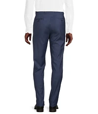 Cremieux Modern Fit Flat Front Sharkskin Pattern Dress Pants
