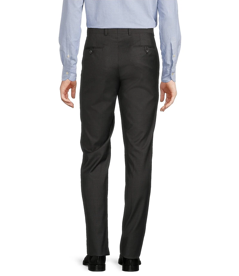 Cremieux Modern Fit Flat Front Sharkskin Pattern Dress Pants