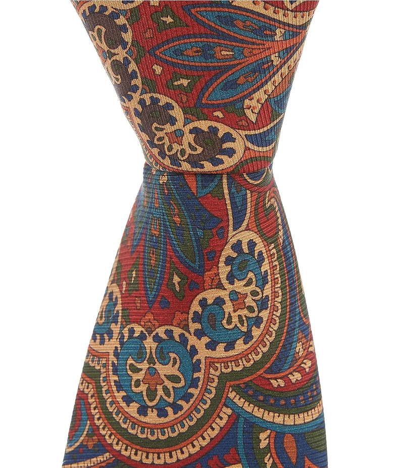 Cremieux Thiago Paisley 3.125#double; Silk Blend Tie