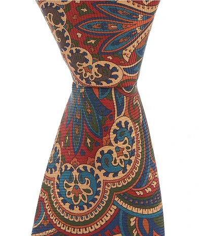 Cremieux Thiago Paisley 3.125#double; Silk Blend Tie