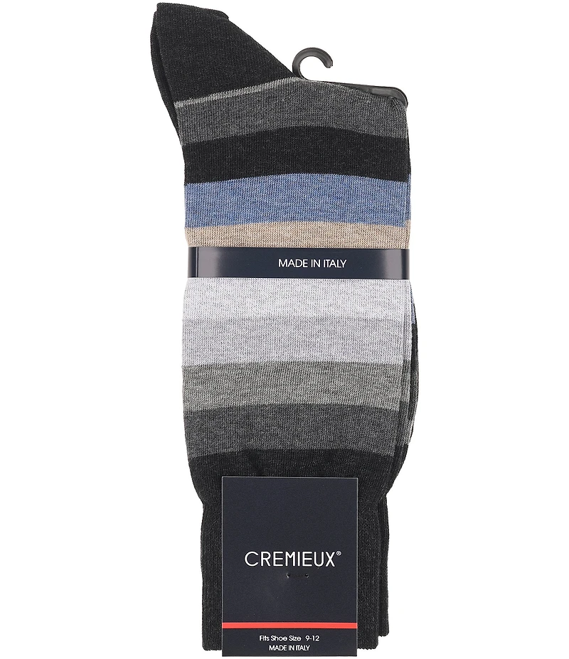 Cremieux Thick Stripe Crew Socks
