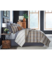 Cremieux Tucker Collection Woven Yard Dyed Plaid Reversible Comforter Mini Set