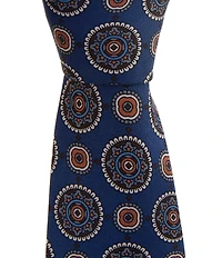 Cremieux Watts Medallion 3 3/8#double; Woven Silk Tie