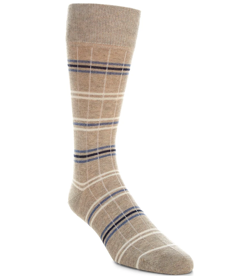 Cremieux Wide Ribbed Crew Dress Socks
