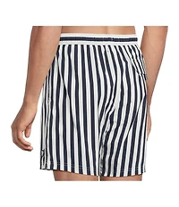 Cremieux Wide Stripe Print 6#double; Inseam Swim Trunks