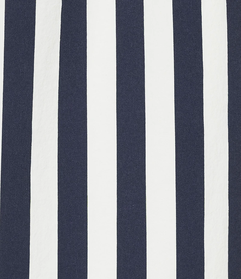 Cremieux Wide Stripe Print 6#double; Inseam Swim Trunks