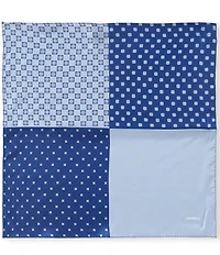 Cremieux Zane Medallion Four Square Woven Silk Pocket Square