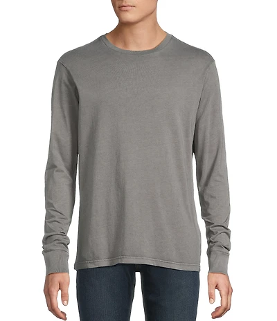 Cremiuex Premium Denim Garment-Dyed Long Sleeve T-Shirt