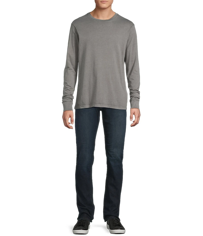 Cremiuex Premium Denim Garment-Dyed Long Sleeve T-Shirt