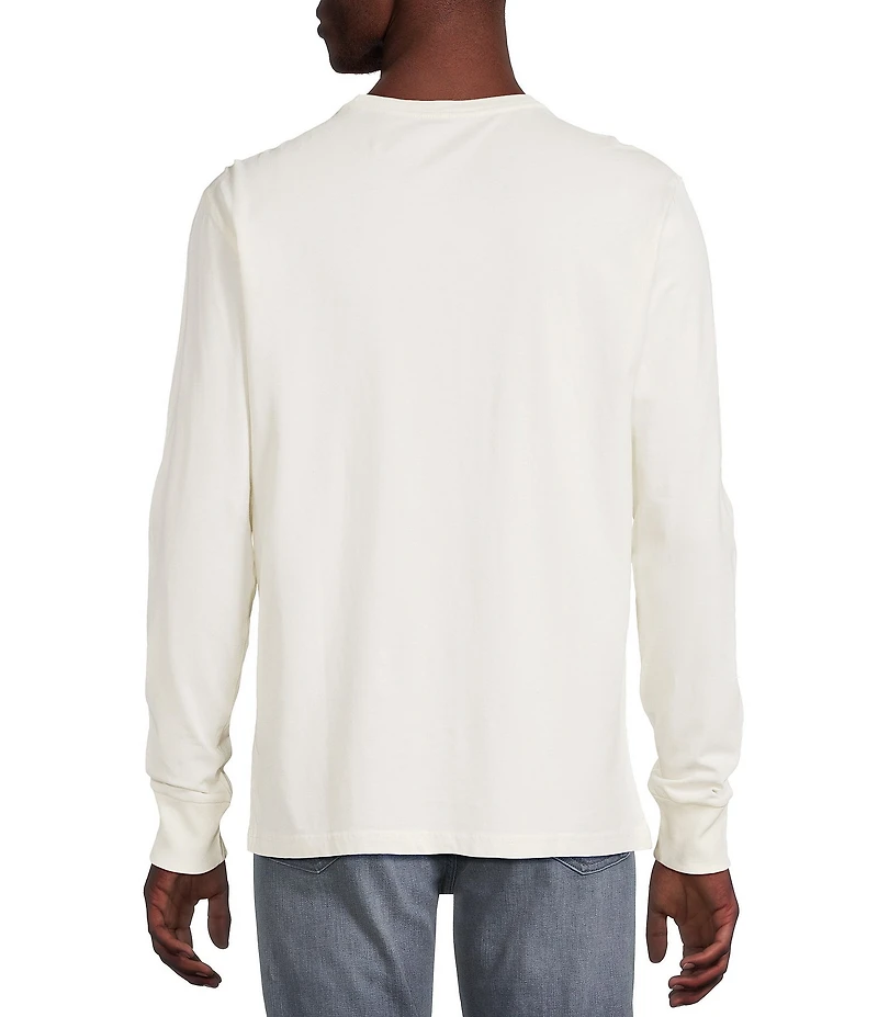 Cremiuex Premium Denim Garment-Dyed Long Sleeve T-Shirt