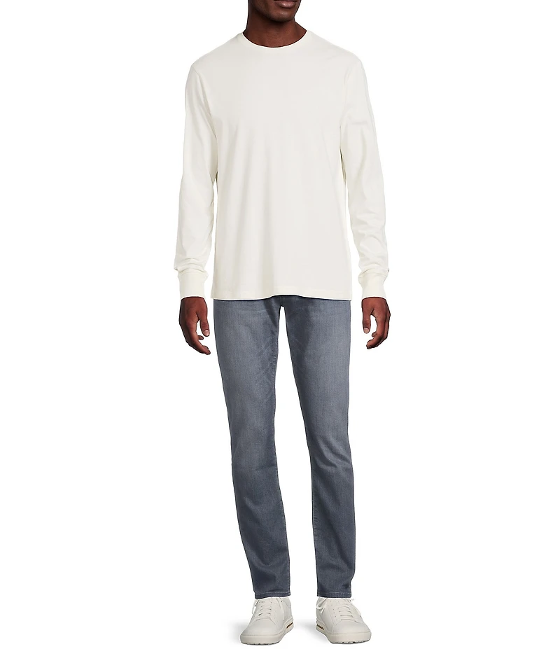 Cremiuex Premium Denim Garment-Dyed Long Sleeve T-Shirt