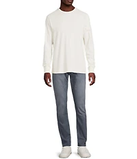 Cremiuex Premium Denim Garment-Dyed Long Sleeve T-Shirt