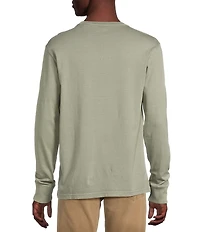 Cremiuex Premium Denim Garment-Dyed Long Sleeve T-Shirt