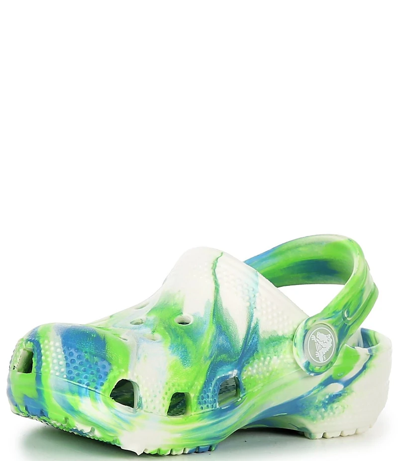 Crocs Boys' Classic Glow-In-The-Dark Marbled Clog (Youth)