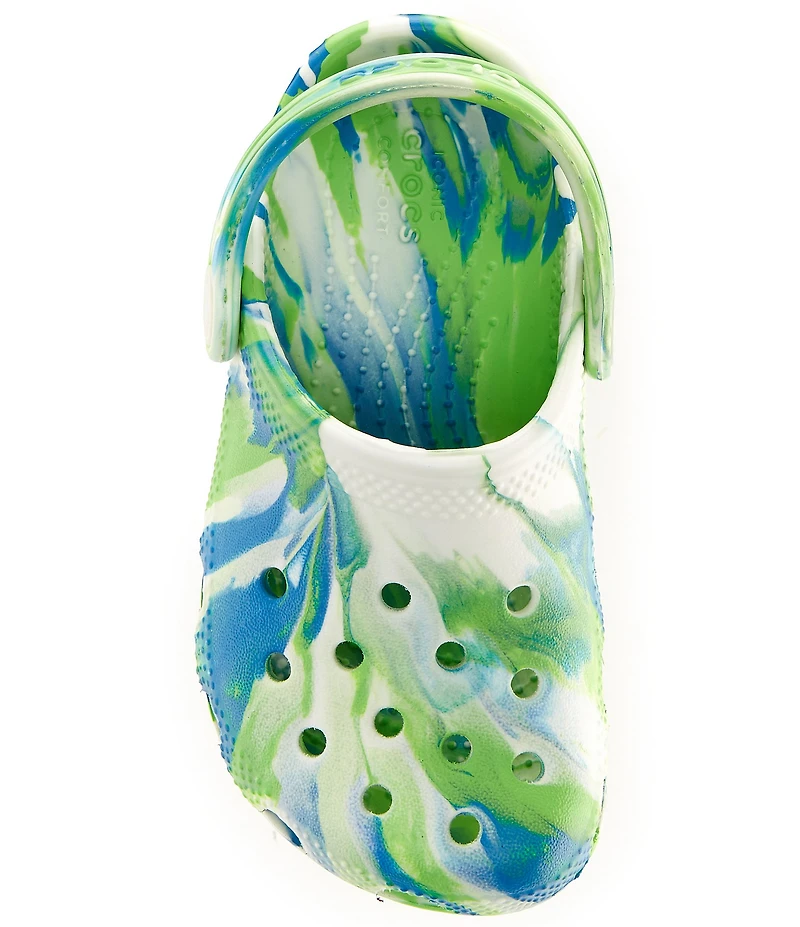 Crocs Boys' Classic Glow-In-The-Dark Marbled Clog (Youth)