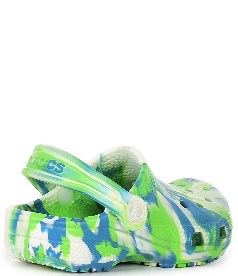 Crocs Boys' Classic Glow-In-The-Dark Marbled Shoes (Toddler)