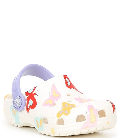 Crocs Girls' Classic Butterfly Clogs (Toddler)