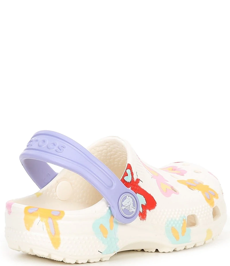 Crocs Girls' Classic Butterfly Clogs (Toddler)