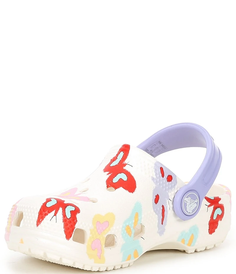 Crocs Girls' Classic Butterfly Clogs (Toddler)