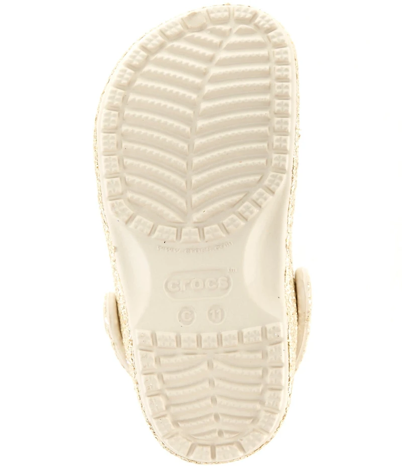 Crocs Girls' Classic Chunky Glitter Clogs (Infant)