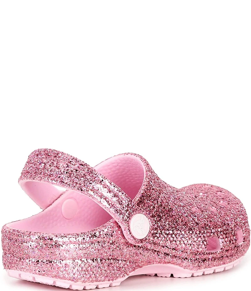 Crocs Girls' Classic Chunky Glitter Clogs (Infant)
