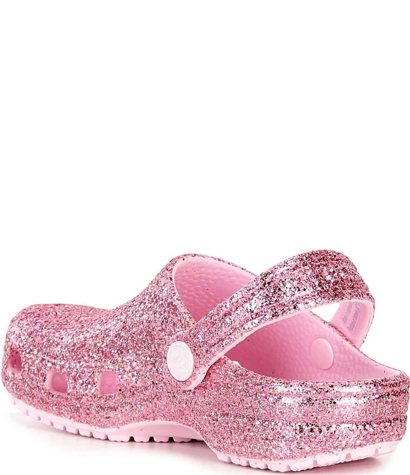 Crocs Girls' Classic Chunky Glitter Clogs (Infant)