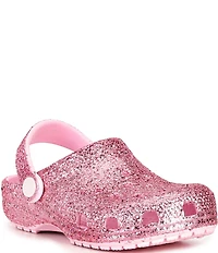 Crocs Girls' Classic Chunky Glitter Clogs (Youth)
