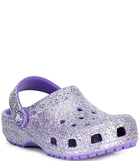 Crocs Girls' Classic Fantasy Glitter Clogs (Infant)