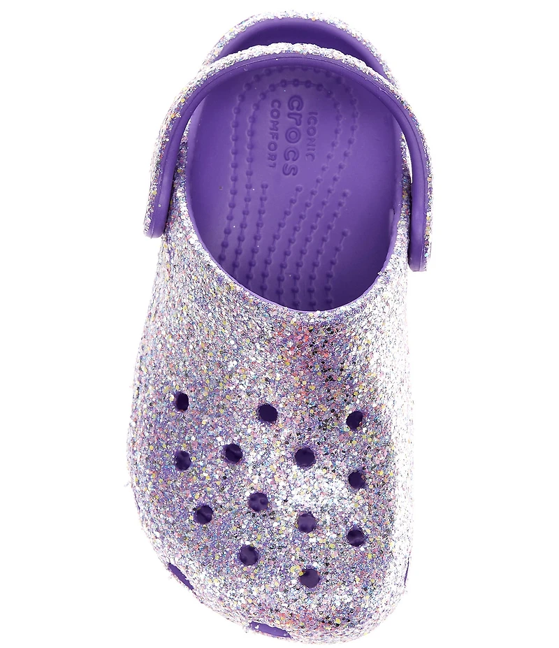 Crocs Girls' Classic Fantasy Glitter Clogs (Infant)
