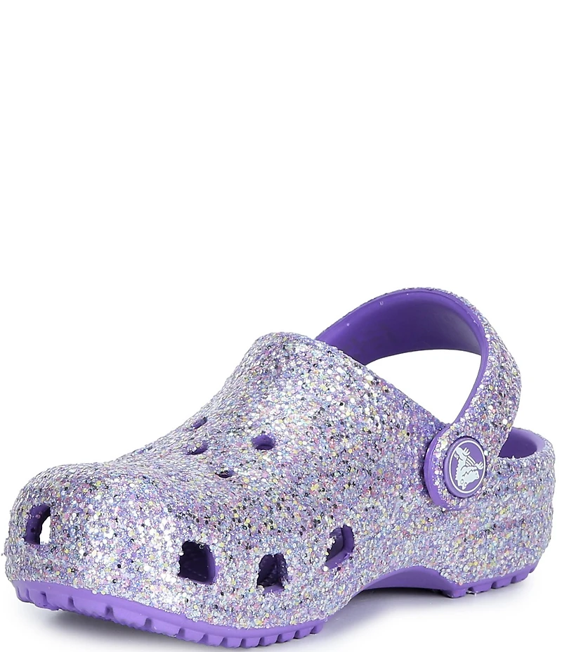 Crocs Girls' Classic Fantasy Glitter Clogs (Toddler)