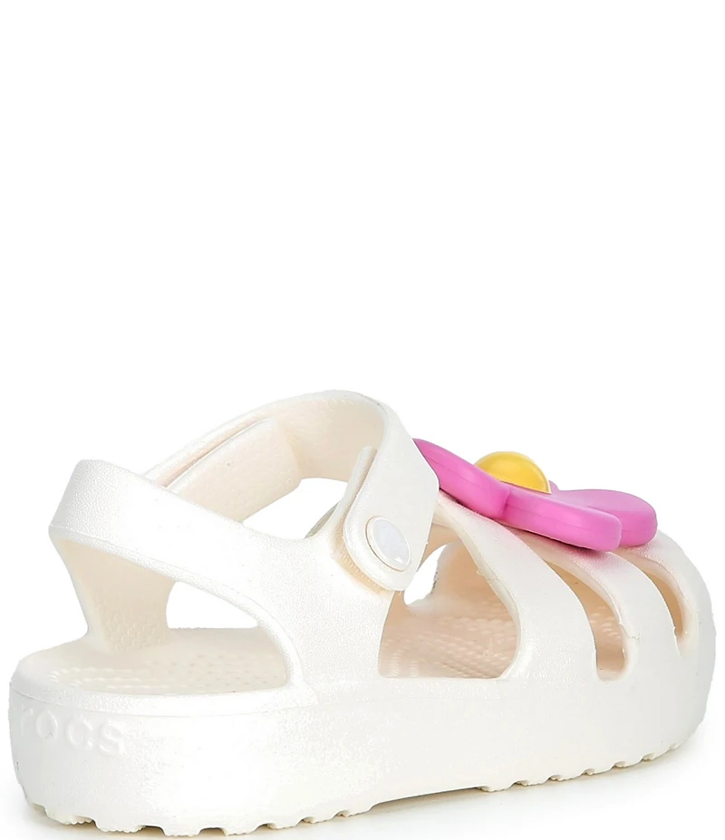 Crocs Girls' Classic Flower Fisherman Sandals (Infant)