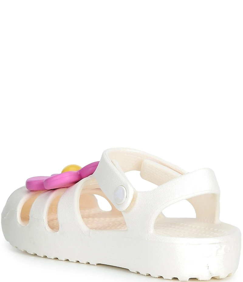 Crocs Girls' Classic Flower Fisherman Sandals (Toddler)