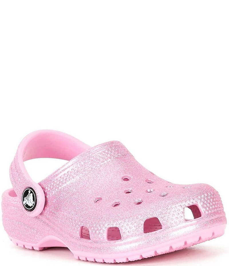 Crocs Girls' Classic Glitter Clogs (Infant)