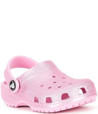 Crocs Girls' Classic Glitter Clogs (Infant)